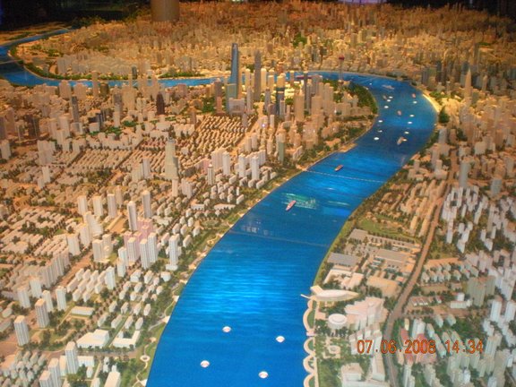 The Urban Planning Museum models of Shanghai.